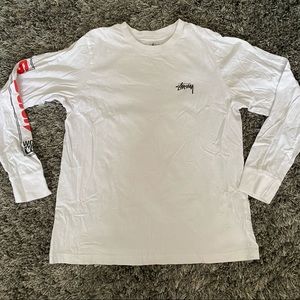 long sleeve white stussy